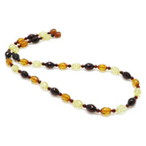 Multi-Color Amber Faceted Olives Necklace - Amber Alex Jewelry